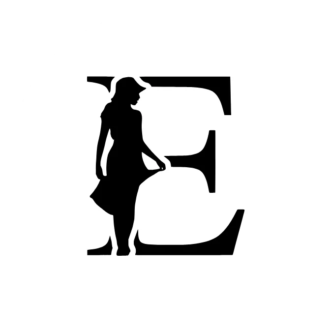 Elizabeth Zion circular E and woman silhouette logo